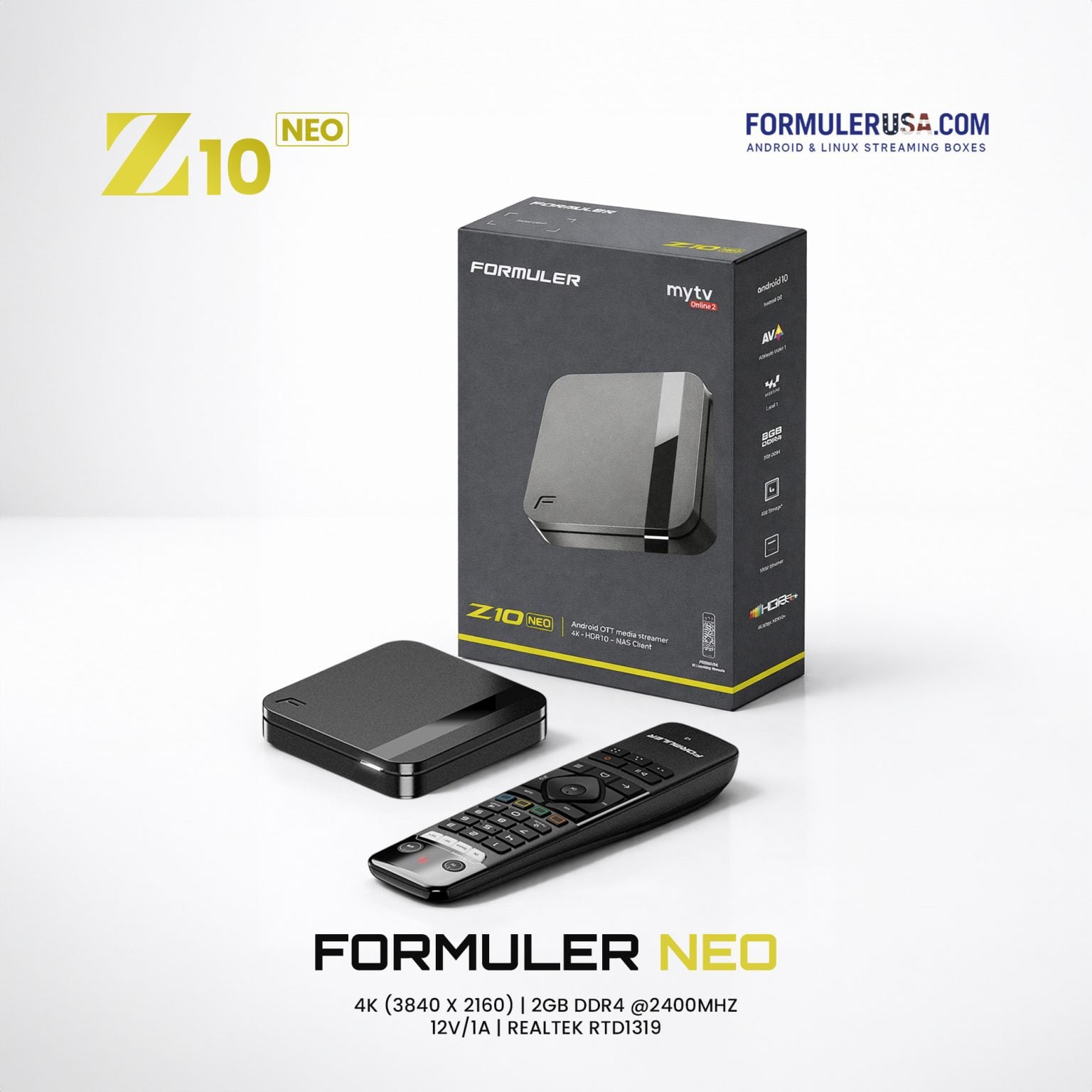 Formuler Z10 Neo 4K Android IPTV Box | Formulerusa